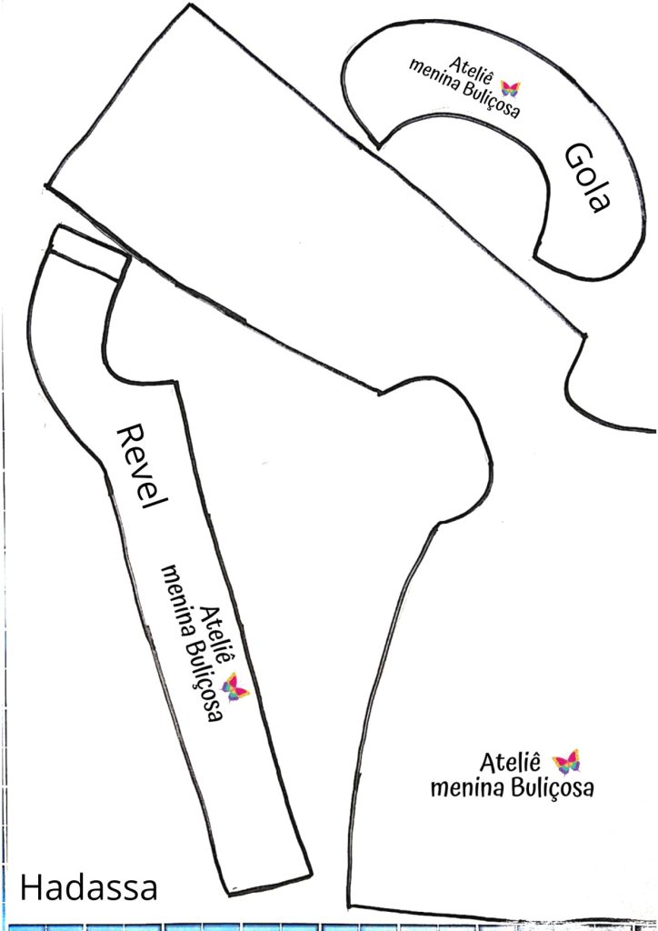Como fazer casaquinho para boneca de pano modelo 2 - molde parte 2