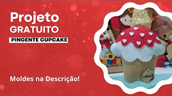 Como fazer cupcake de feltro