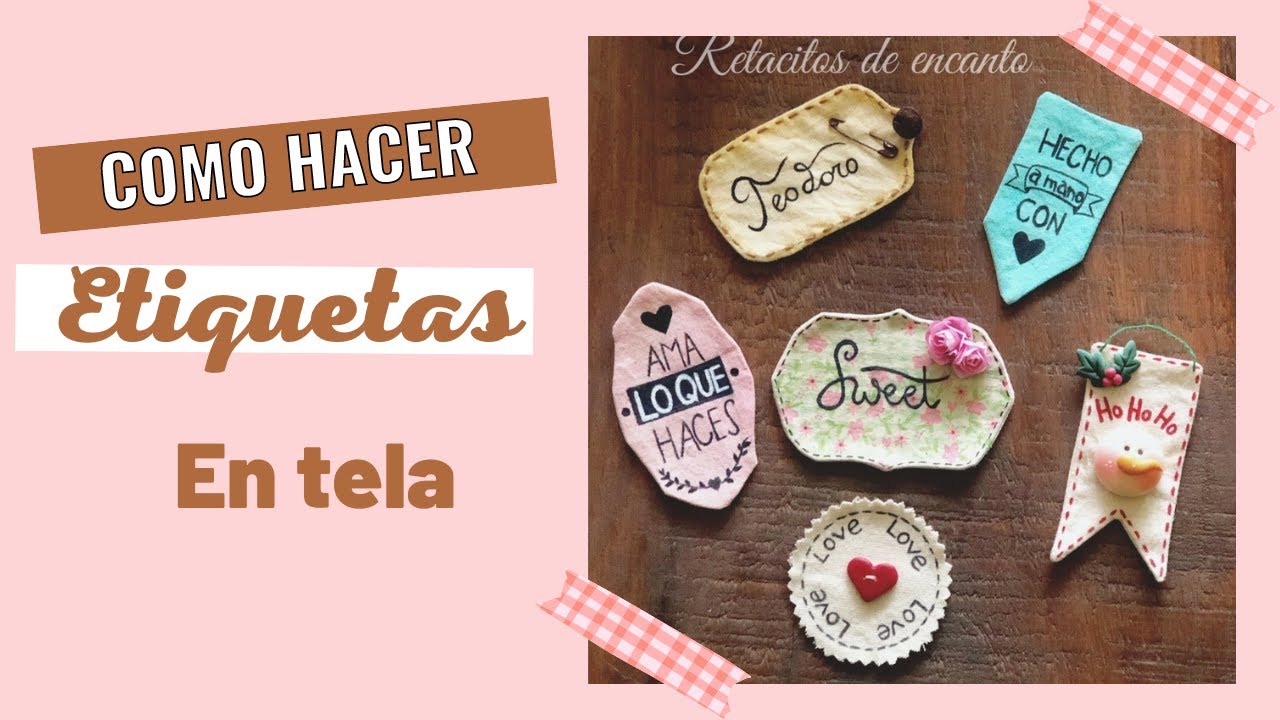 Como fazer etiquetas de tecido