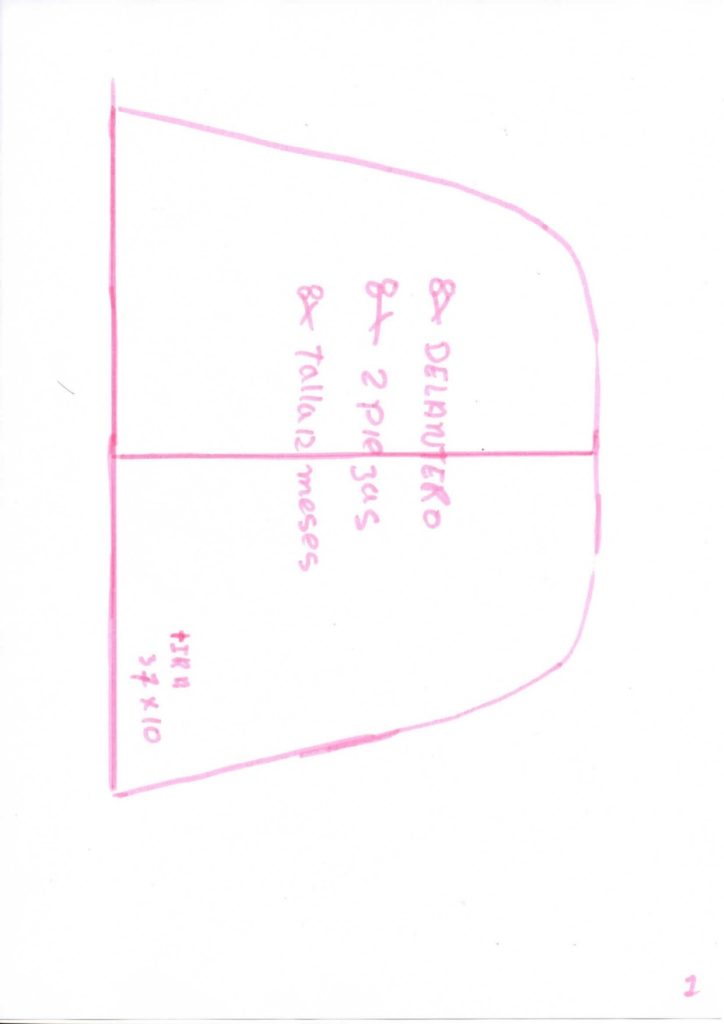 Como fazer jardineira para bebê menina - molde parte 2