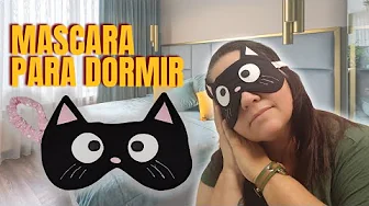 Como fazer máscara de dormir de gatinho preto