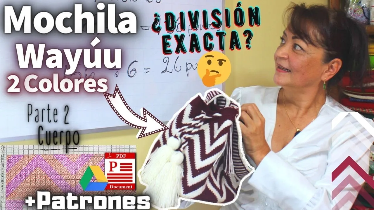 Como fazer mochila wayuu de 2 cores parte 2 – corpo