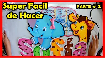 Como fazer nome em EVA para aniversário tema safári parte 2
