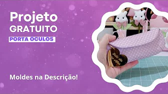 Como fazer porta-óculos de feltro