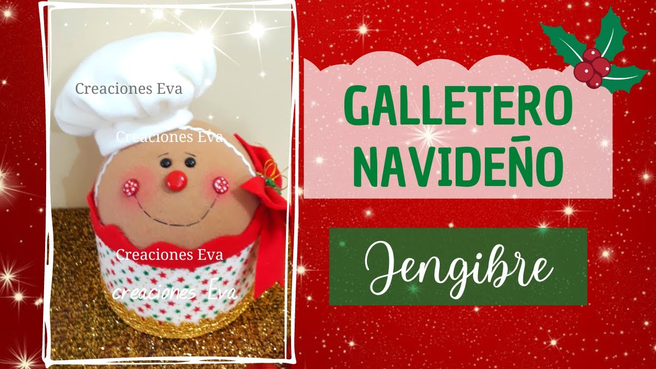 Como fazer pote de biscoitos natalino – gengibre