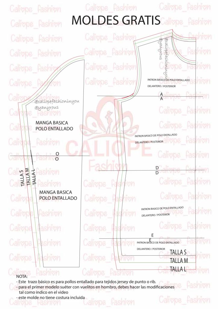 Como fazer suéter de gola alta com malha - molde parte 1