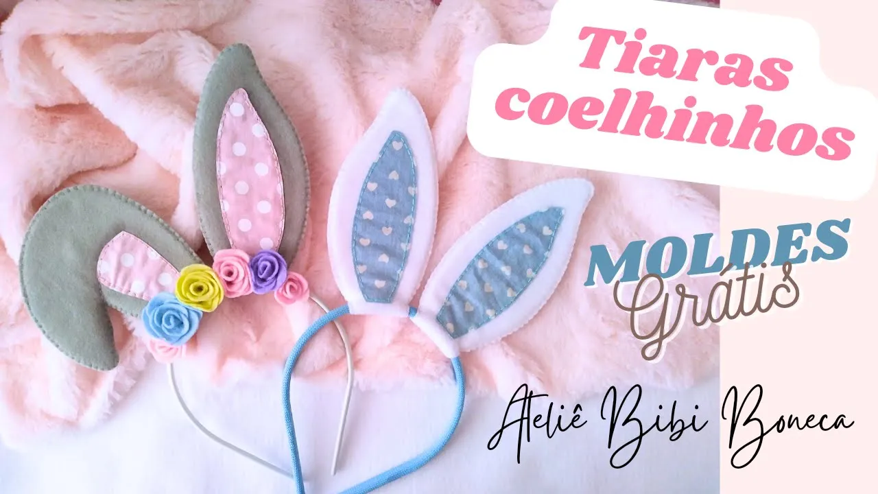 Como fazer tiaras de coelhinho de feltro