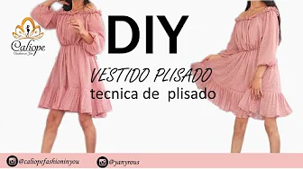 Como fazer vestido plissado