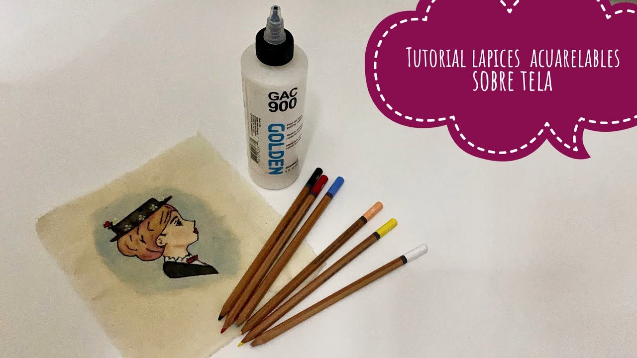 Como pintar tecido com lápis aquarelável