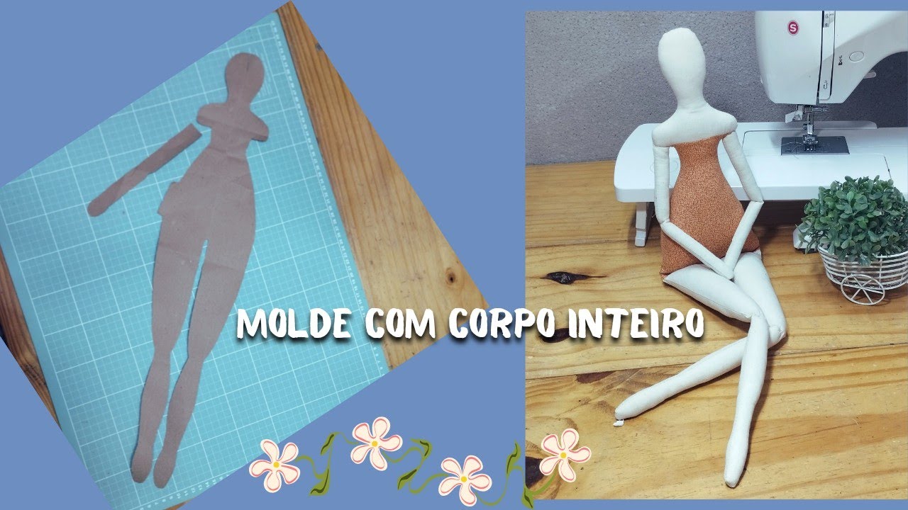 Corpinho de boneca Tilda com molde inteiro