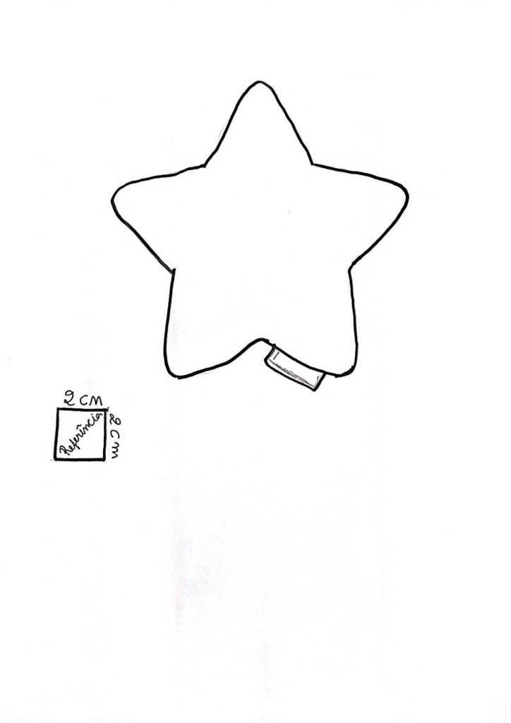 Estrela natalina fácil e rápida para decorar a casa - molde parte 1