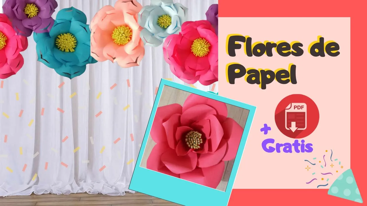 Flores de papel para decorar festas