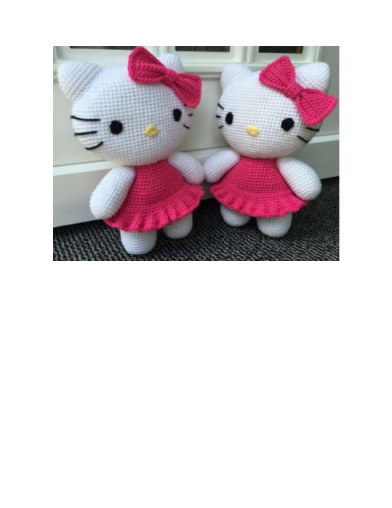 Hello Kitty de amigurumi - molde parte 14