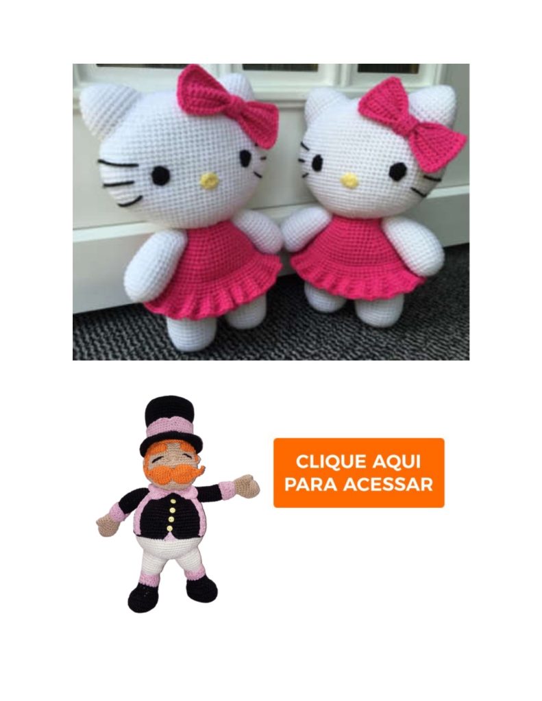 Hello Kitty de amigurumi - molde parte 15