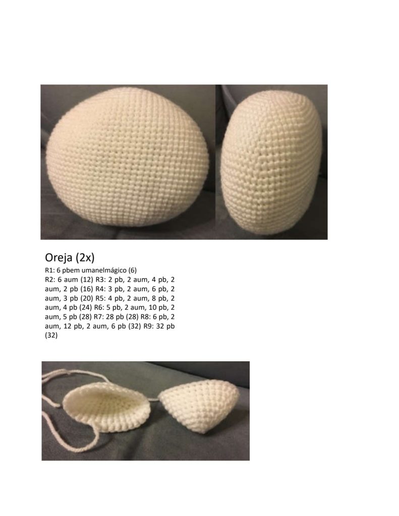 Hello Kitty de amigurumi - molde parte 4