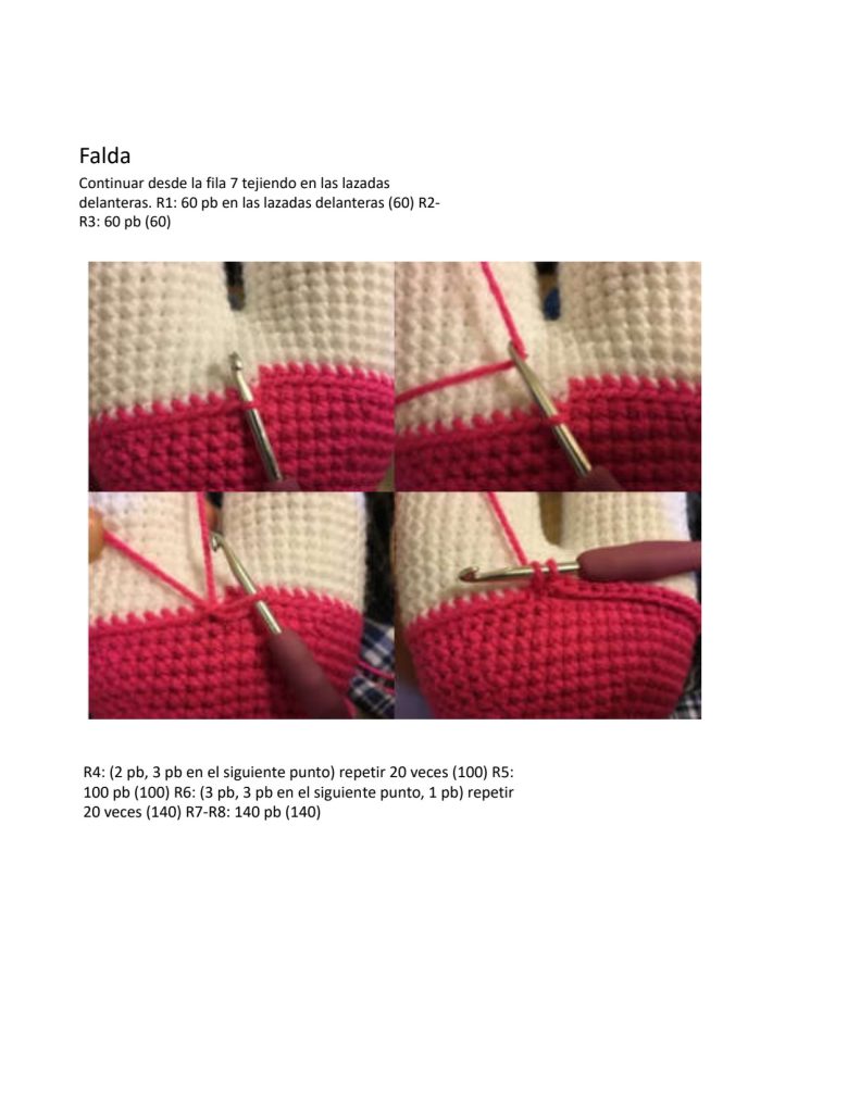 Hello Kitty de amigurumi - molde parte 9