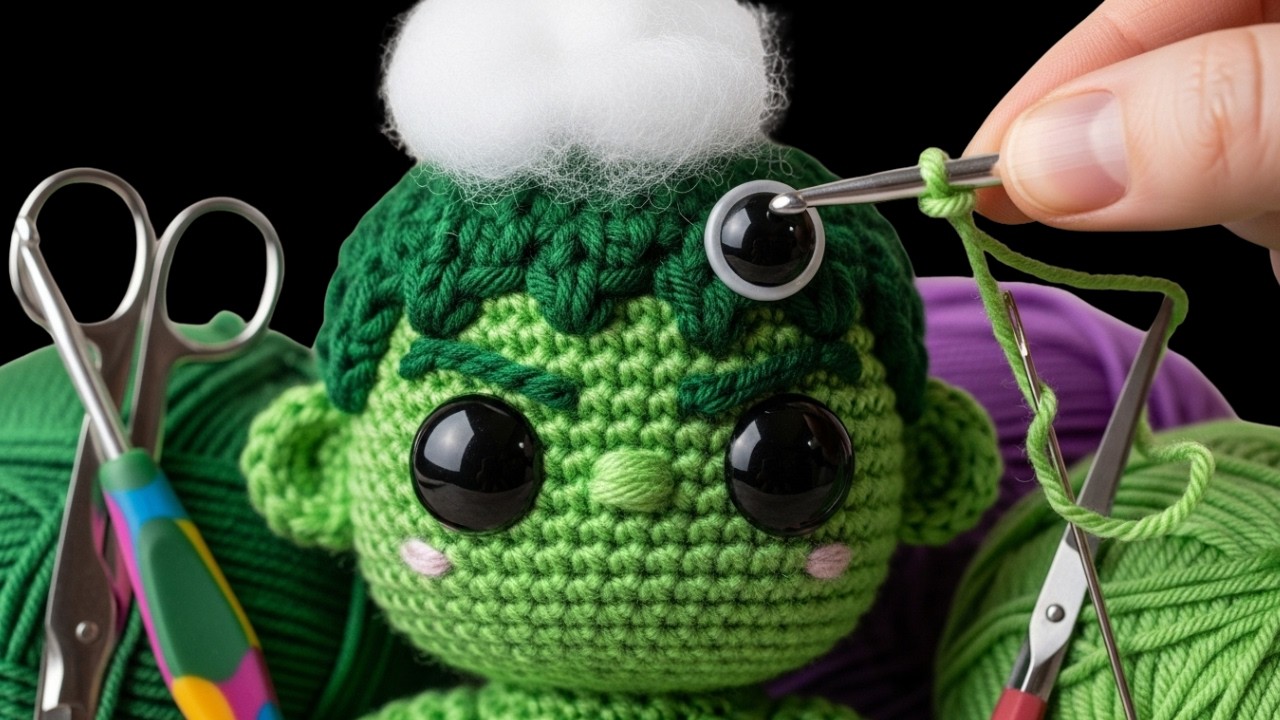 Hulk kawaii de amigurumi