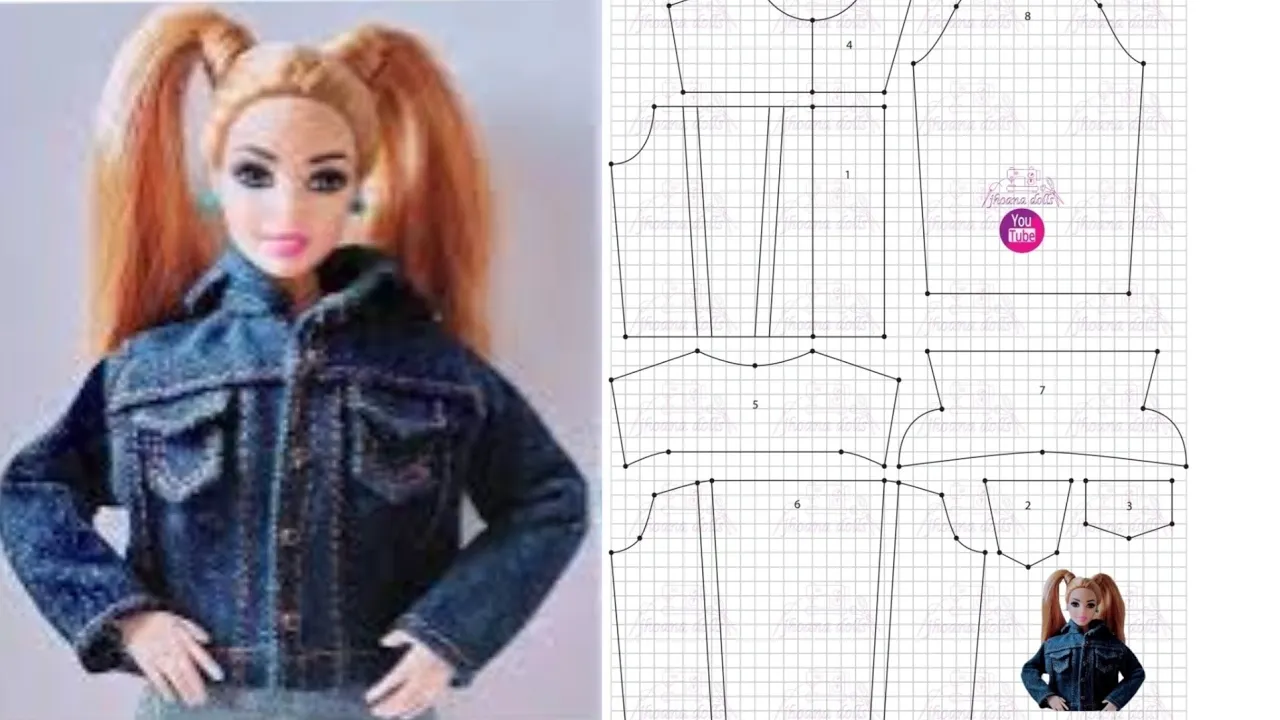 Jaqueta oversized para Barbie Curvy
