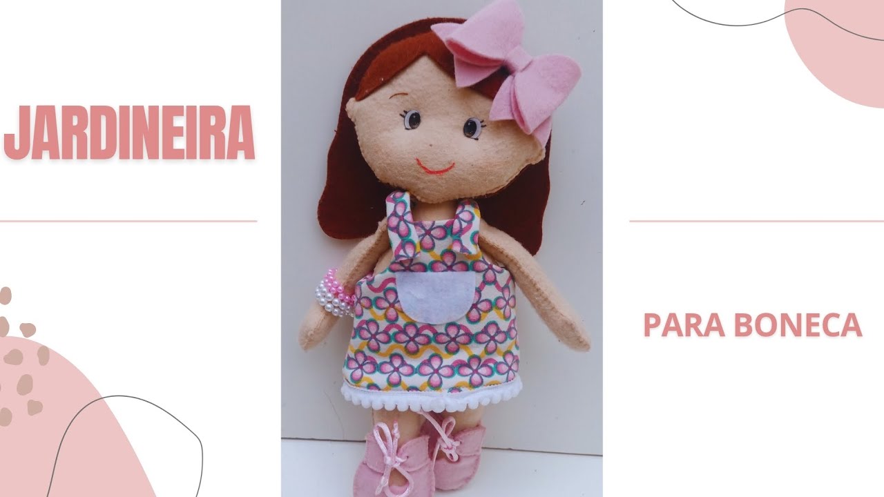 Jardineira para boneca passo a passo