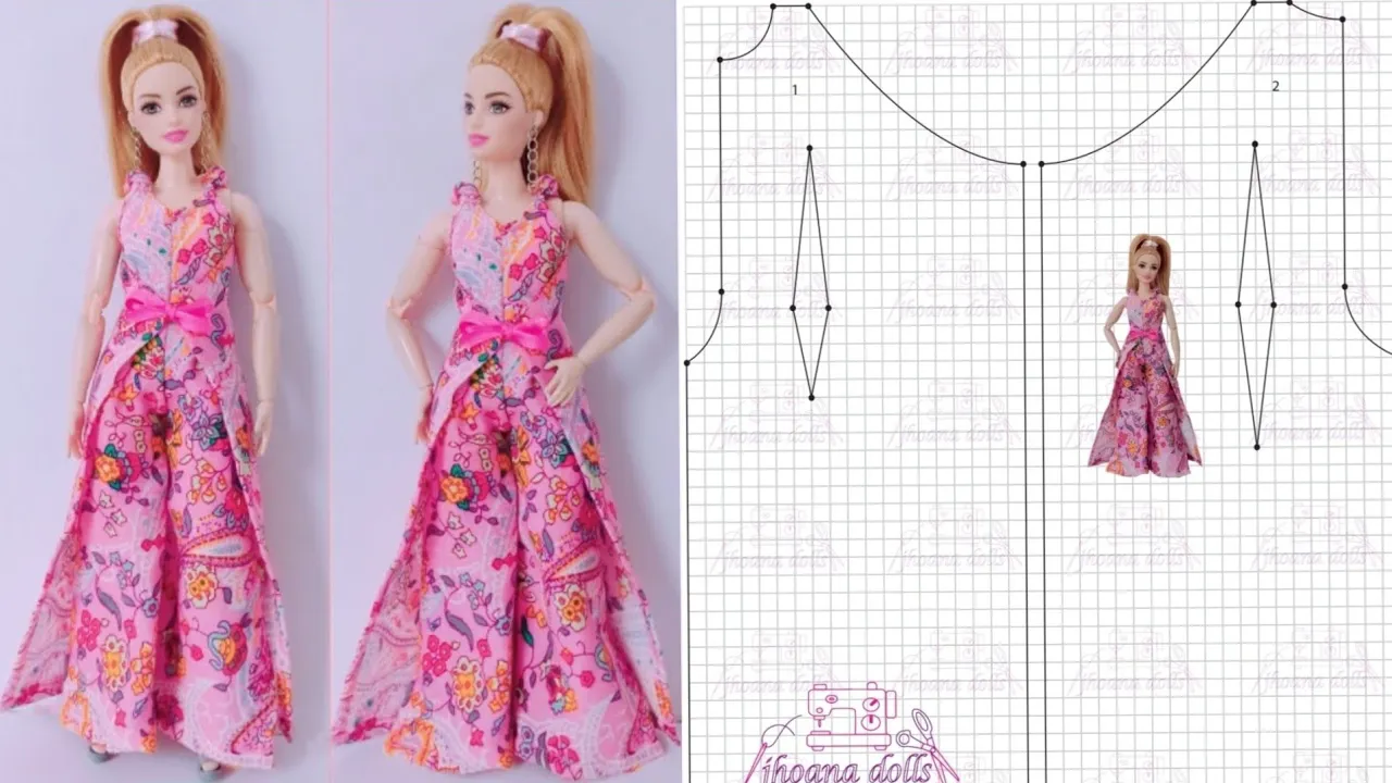 Macacão para Barbie Curvy modelo 62