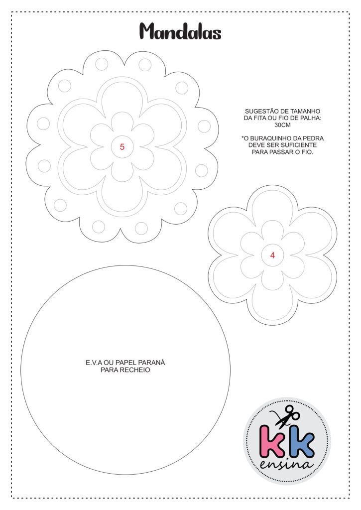 Mandalas de feltro - molde parte 2