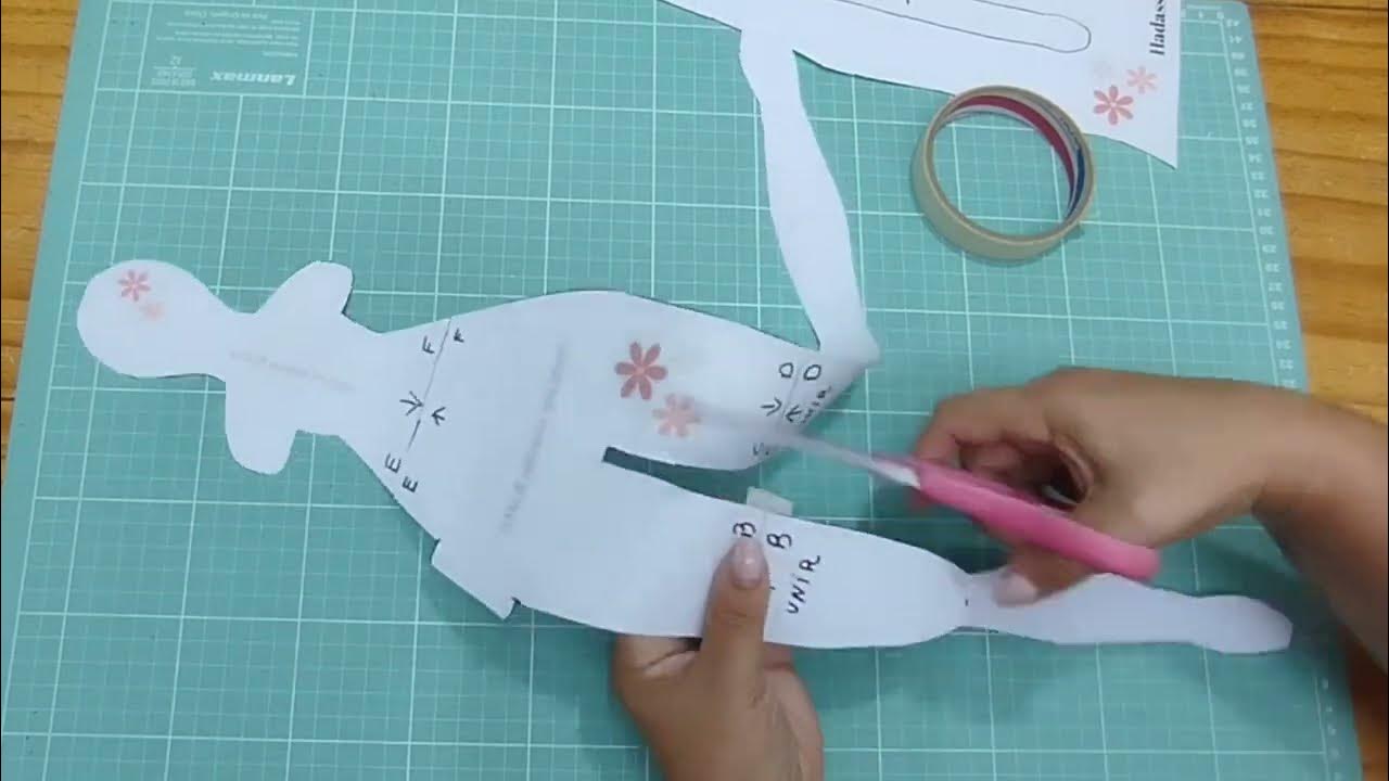 Molde de corpo inteiro da boneca de pano Tilda explicado