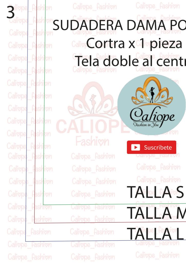 Moletom com capuz - molde parte 4