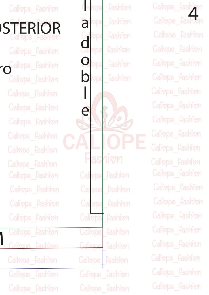 Moletom com capuz - molde parte 5