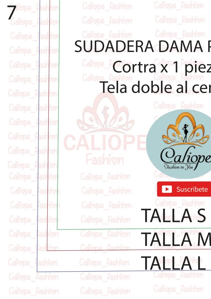 Moletom com capuz - molde parte 8