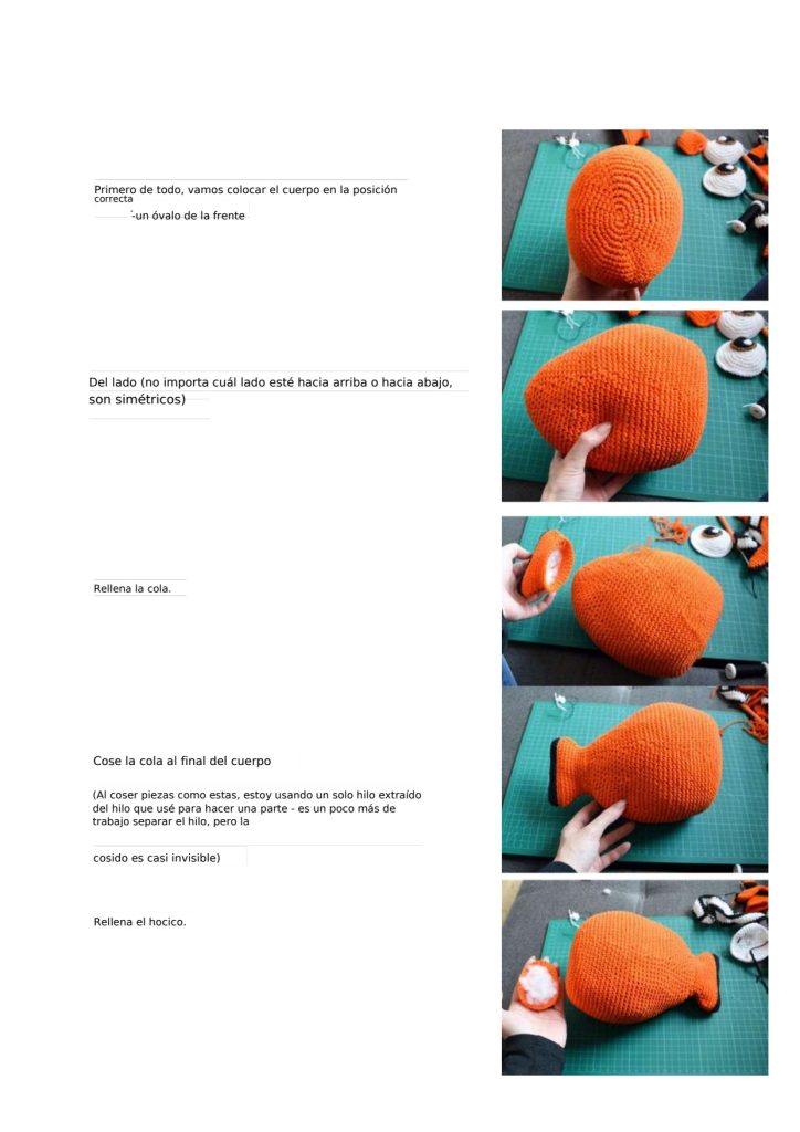 Nemo, o peixe-palhaço de amigurumi - molde parte 13