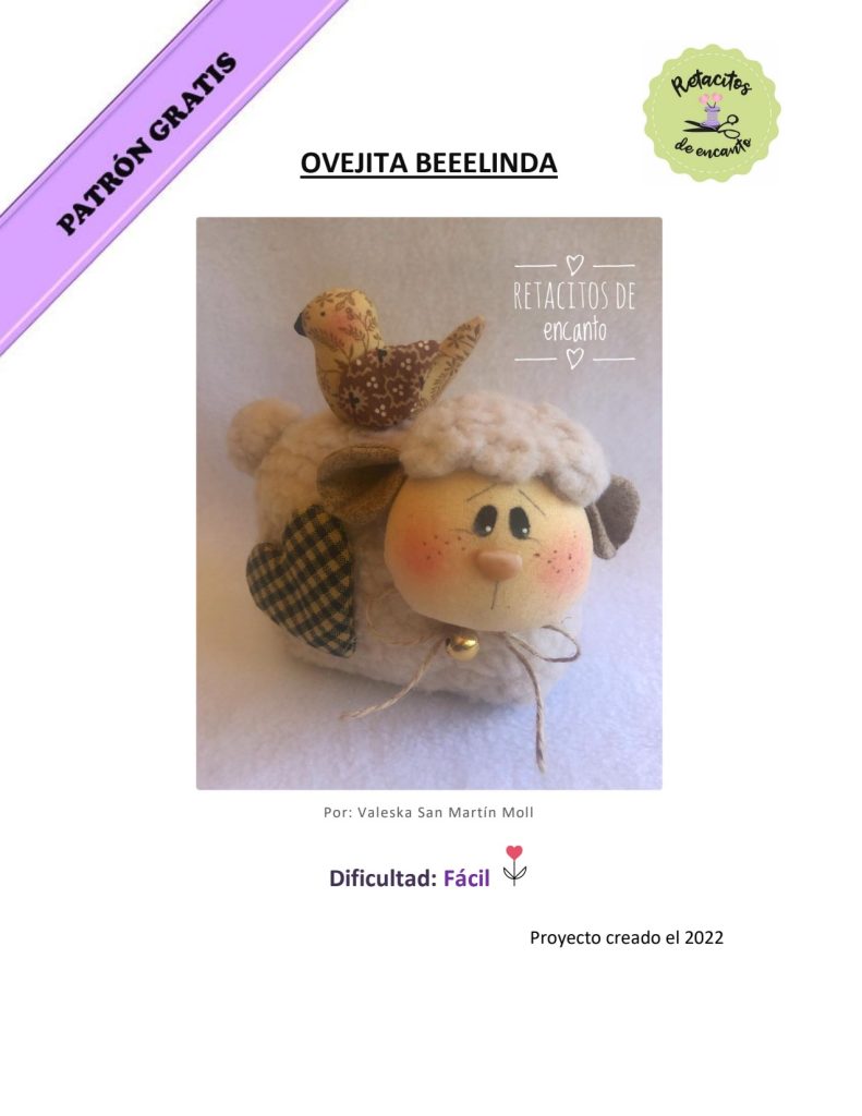 Ovelhinha Bééélinda - molde parte 1