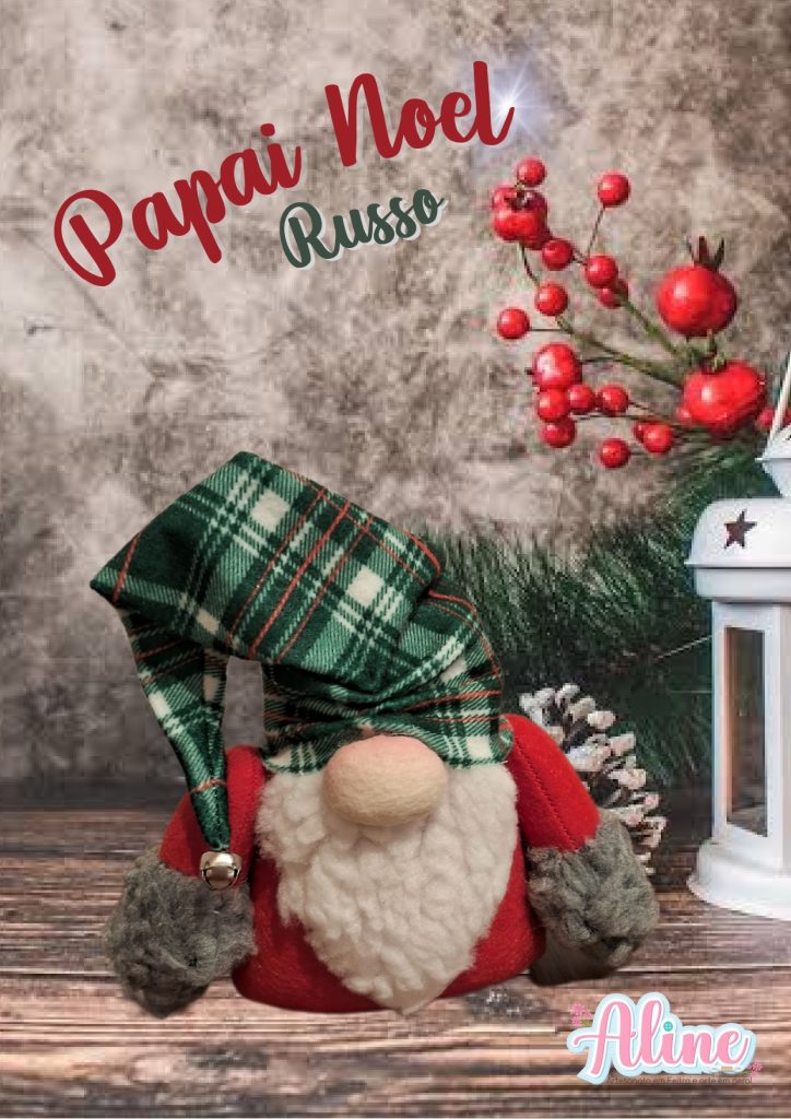 Papai Noel russo de feltro - molde parte 1