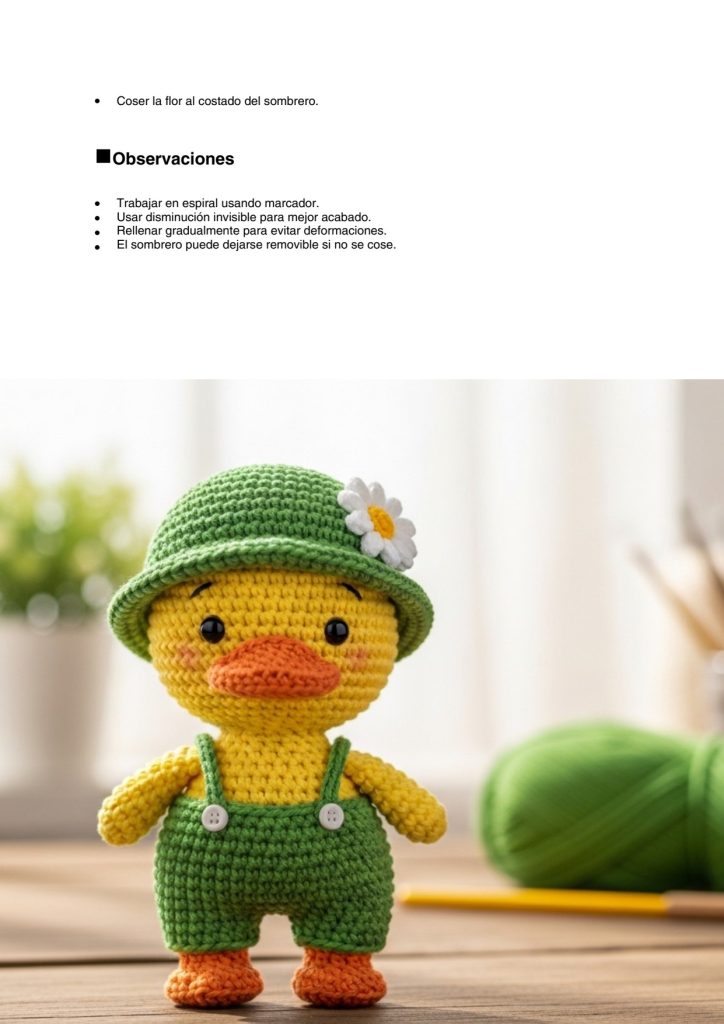 Patinha Deia de amigurumi - molde parte 4