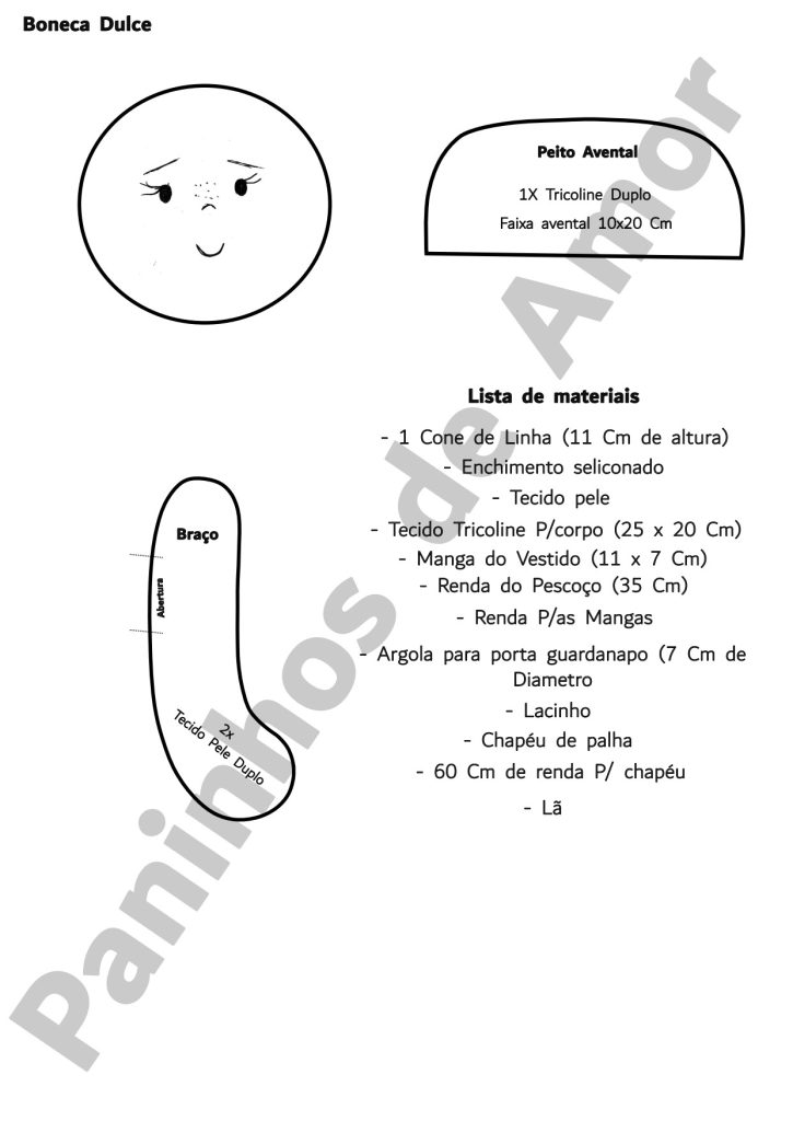 Peça linda e lucrativa feita com cones de linha - molde parte 1