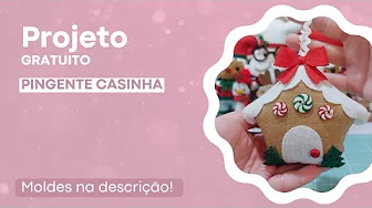 Pingente casinha de Natal