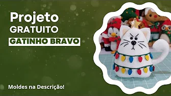 Pingente gatinho bravo