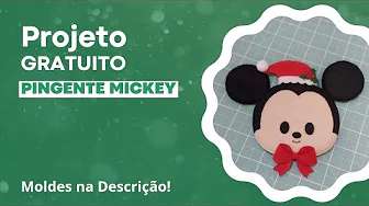 Pingente Mickey de feltro
