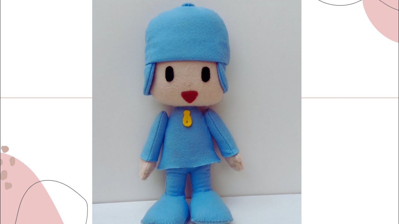Pocoyo de feltro parte 2 passo a passo