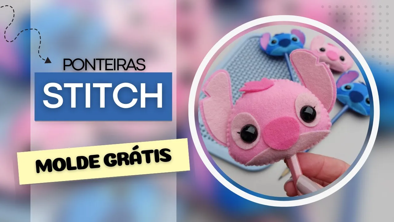Ponteira Stitch de feltro