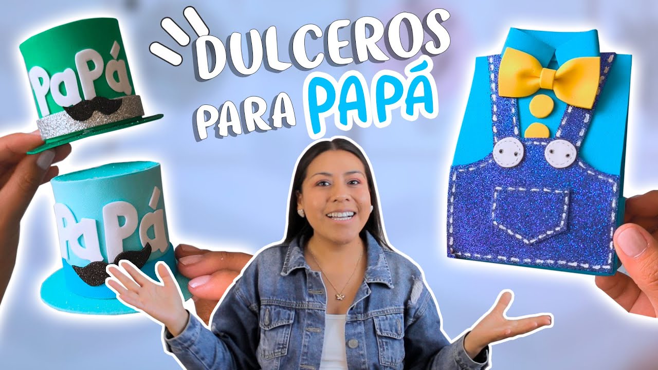 Porta-doces de EVA para o Dia dos Pais