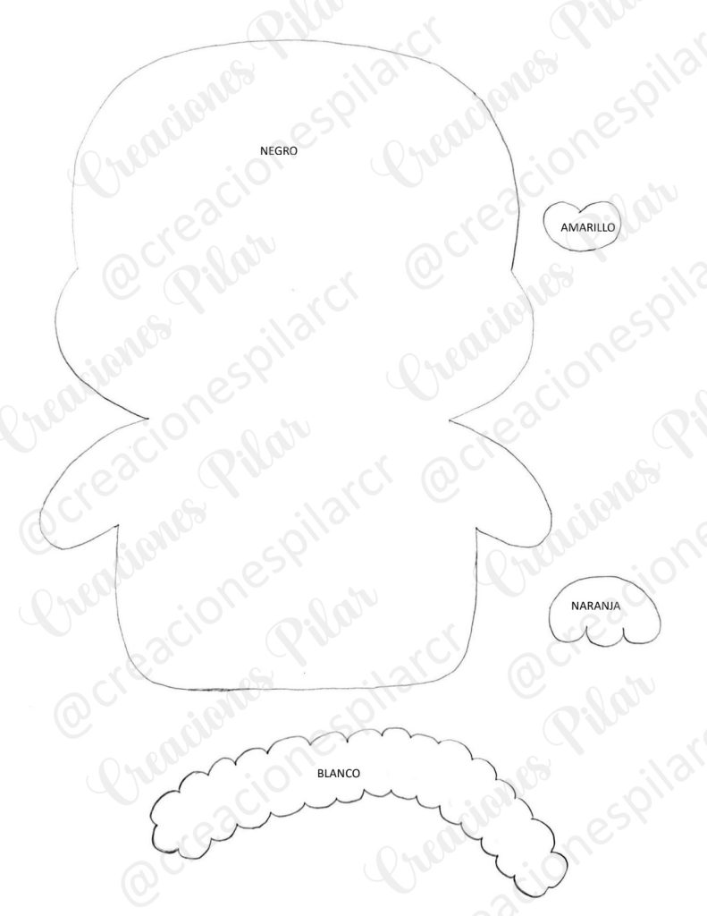 Presente de Natal fácil e rápido com detalhes em EVA - molde parte 2