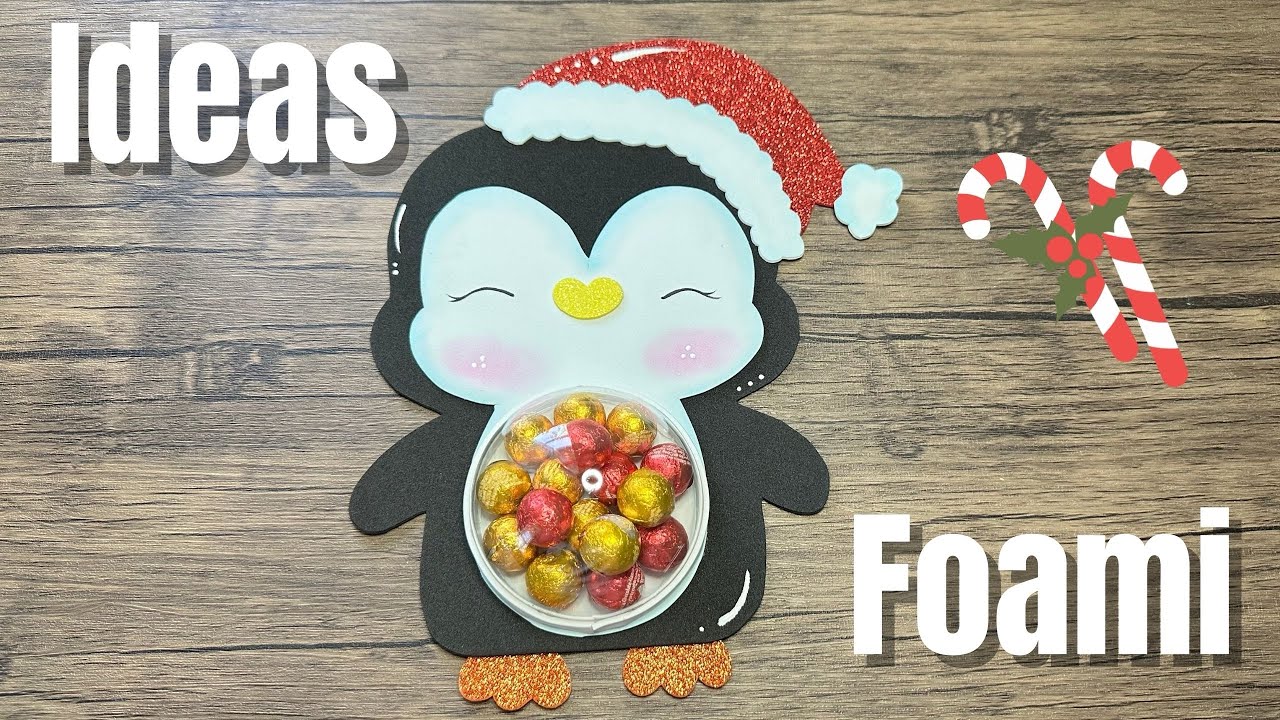Presente de Natal fácil e rápido com detalhes em EVA