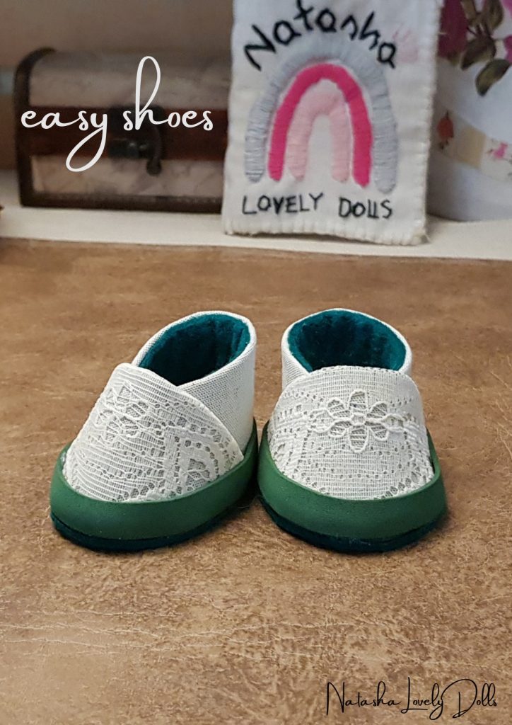 Sapatos para bonecas - molde parte 1