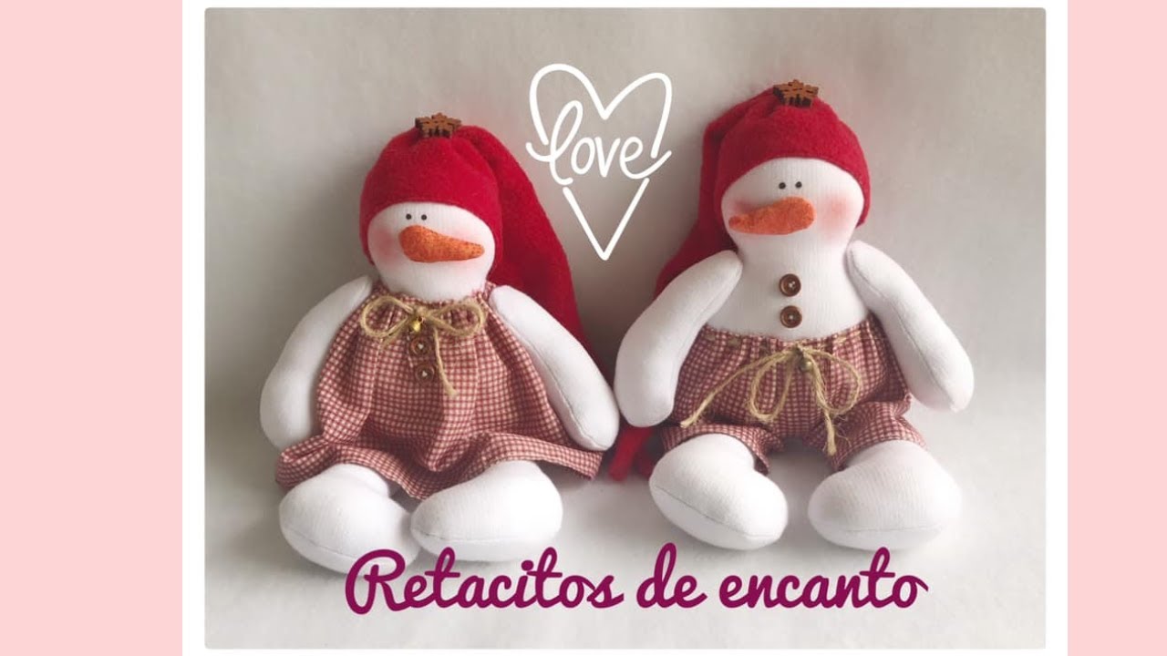 Senhor e Senhora Neve de tecido