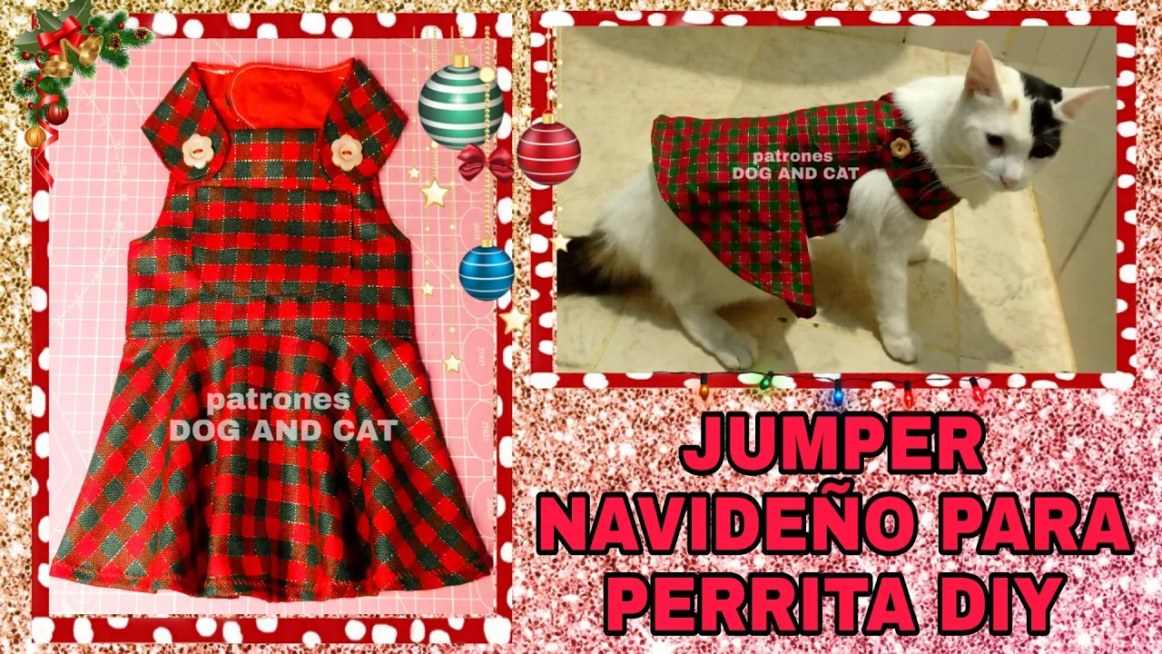 Suéter natalino para cachorrinha
