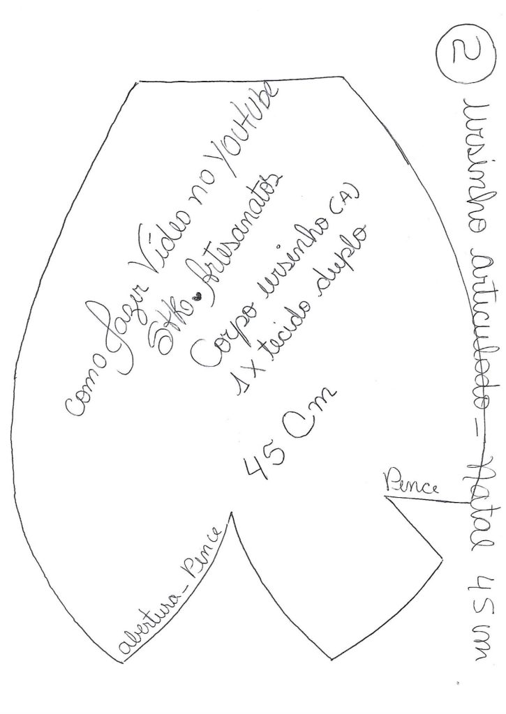 Ursinho articulado de Natal - molde parte 4
