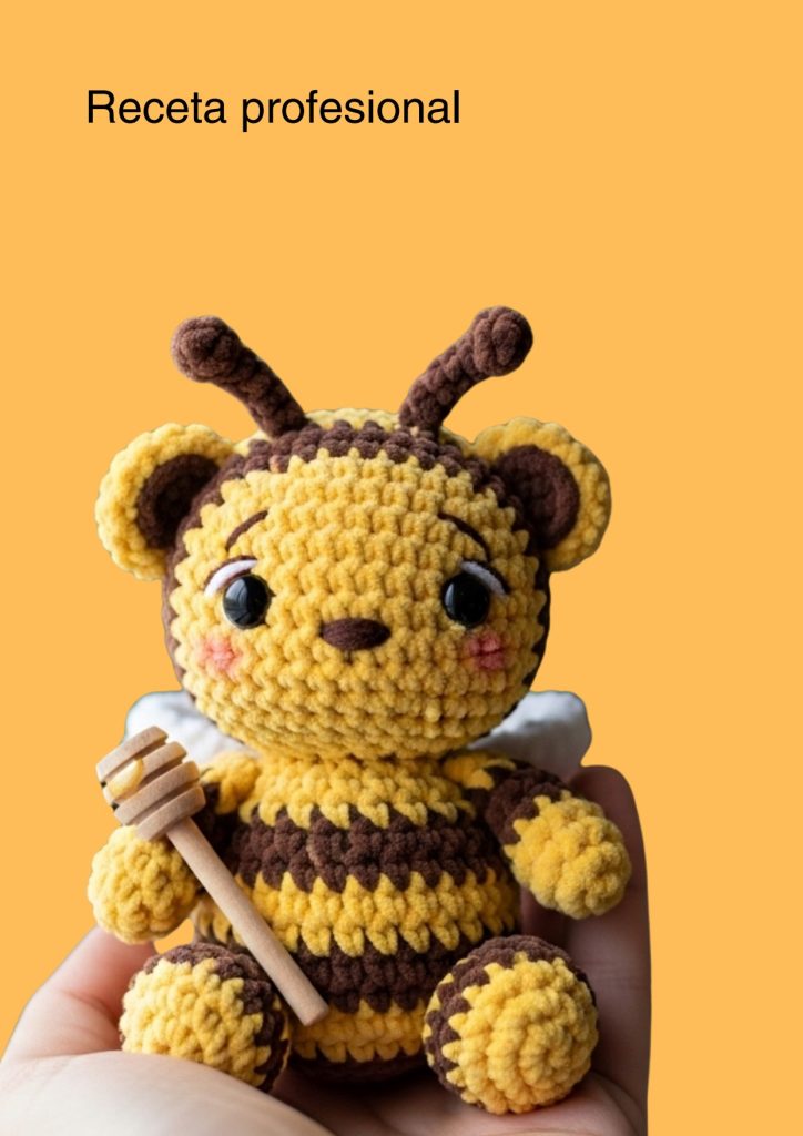 Ursinho de pelúcia e abelha de amigurumi - molde parte 5