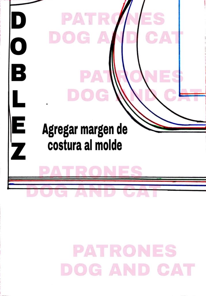 Vestido de fantasma para cachorrinha no Halloween - molde parte 4