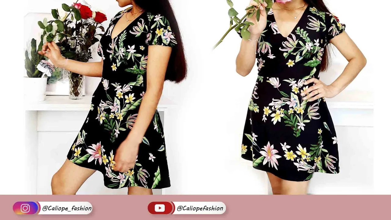 Vestido floral – modelagem e confecção