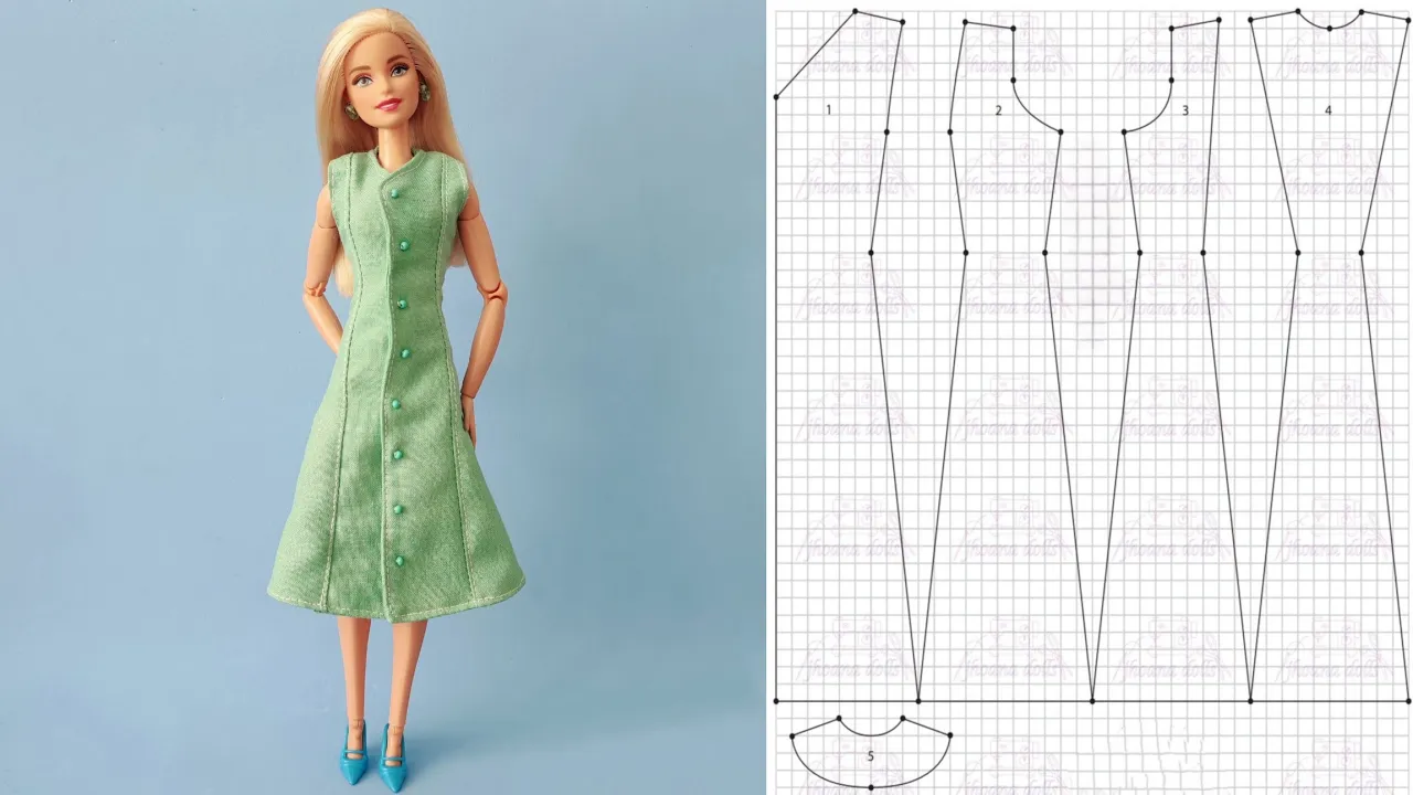 Vestido para Barbie modelo 172